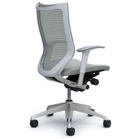 CP85DW FDF3 |オカムラ バロン チェア ハイバック 可動肘 背スタンダード・座クッション シルバー×ホワイト ライトグレー 1脚（直送品）