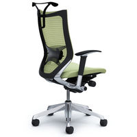 CP86BS FEF6 |オカムラ バロンチェア ハイバック ランバーサポートハンガー 可動肘 背スタンダード座クッション ポリッシュ×ブラック グ （直送品）