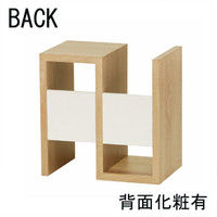 白井産業 コビナス S字ラック 木製 背面化粧処理済 ナチュラル 幅360×奥行235×高さ360mm 1台（直送品）