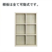 白井産業 セパルテック 重厚感のある本棚 書庫 ラック A4ファイル対応 木製 アイボリー 幅752×奥行283×高さ1134mm 1台（直送品）