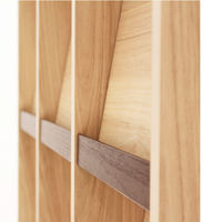 白井産業 セパルテック 重厚感のある本棚 フラップ扉 飾り棚 A4対応 木製 ナチュラルブラウン 幅947×奥行413×高さ1223mm 1台（直送品）