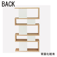 白井産業 セパルテック おしゃれな飾り棚 パーテーションラック 間仕切り 木製 ナチュラルブラウン 幅879×奥行294×高さ1596mm 1台（直送品）