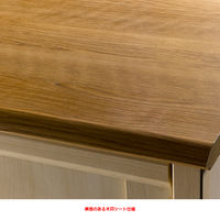 【軒先渡し】朝日木材加工 ミルフィー フレンチカントリー調キャビネット ナチュラル/ナチュラルホワイト 幅590 × 奥行394 × 高さ815mm （直送品）