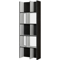 【軒先渡し】朝日木材加工 シェルフルシリーズ 簡単組立シェルフ ブラック 幅578 × 奥行250 × 高さ1672mm 1台（直送品）