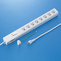 サンワサプライ 抜け止めタップ ホワイト 抜け止め機能/マグネット付/RoHS指令対応 3P式 8個口 2m集中スイッチTAP-3811SWN 1個（直送品）