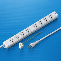 延長コード 電源タップ 2m 3P（ピン） 8個口 マグネット ライトグレー TAP-MG3811N サンワサプライ 1個（直送品）