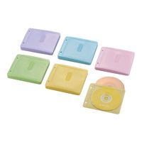 エレコム Ｂｌｕーｒａｙ対応不織布ケース　２穴　６０枚入　１２０枚収納　5色 CCD-NBWB120ASO 1個