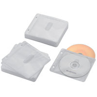 エレコム ブルーレイ対応不織布ケース 2穴60枚入 120枚収納 白 CCD-NBWB120WH（直送品）