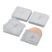 エレコム Bluーray対応不織布ケース 2穴 120枚入240枚収納 白 CCD-NBWB240WH 1個（直送品）