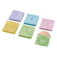 Blue-ray対応不織布 タイトルカード 120枚入 240枚収納 アソートカラー CCD-NIWB240ASO 1個 エレコム