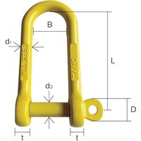 大洋製器工業 大洋 強力長シャックル 脱落防止 TSLGー4t(1012415) TSLG-4 1個 781-3449