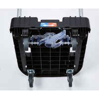 【台車】 トラスコ中山 こまわり君樹脂ST付ブラック MP-6039N2-BK-JS 1台　818-6974