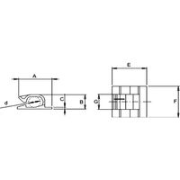 SapiSelco ケーブル固定クリップ 粘着タイプ 5mm (100個入) GAN.2MT.401 1袋(100個) 819-0261（直送品）