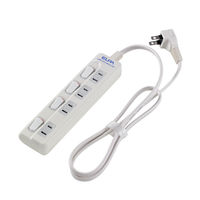 朝日電器 ランプレスタップ4P1m WLS-410EB(W) 1個