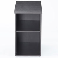 【車上渡し】アール・エフ・ヤマカワ EX木製デスク隙間収納袖机 ダーク 幅400×奥行700×高さ720mm RFISD-40EXDB 1台（直送品）