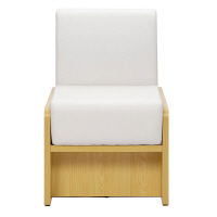 【車上渡し】アール・エフ・ヤマカワ パネル脚ソファ 1人掛け ホワイト 幅500mm RFPLSF-1WH 1脚（直送品）