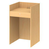 ストア・エキスプレス 木製レジ台 シンプルタイプ エクリュ 幅600×奥行600×高さ1000mm 1台（直送品）