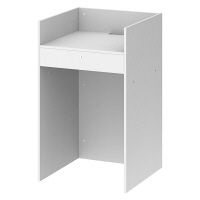 ストア・エキスプレス 木製レジ台 シンプルタイプ ホワイト 幅600×奥行600×高さ1000mm 1台（直送品）