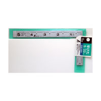 シンワ測定 曲尺平ぴた シルバー 5寸 表裏同目 10008 1本