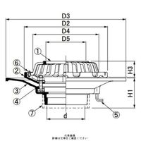 第一機材 ルールドレイン バルコニー中継用 RVWPBーKー65ー150 1個（直送品）