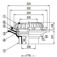 第一機材 ルーフドレイン バルコニー中継用 RAPBーMーKー75ー150 1個（直送品）
