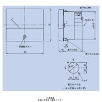 交流電流計 YS-208NAA BR 0-75-225A 75/5A N（直送品）