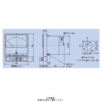 交流電圧計 YR-8UNAV B 0-300V DRCT（直送品）