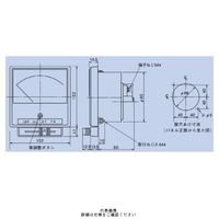 交流電圧計 YR-10UNAV B 0-300V DRCT（直送品）