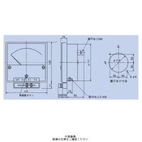 交流電圧計 YR-12UNAV G 0-300V DRCT（直送品）