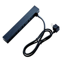 延長コード 電源タップ コンセント 1m 2ピン 4個口 ほこりシャッター 黒 AVT-D5-2410BK エレコム 1個