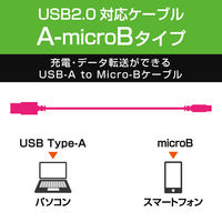 エレコム microUSBケーブル/2A出力/通信・充電 Aオス-MicroBオス ホワイト 1.2m USB2.0 MPA-AMB2U12WH 1個（直送品）