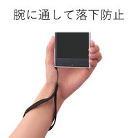 エレコム スマートフォン用ストラップ/ハンドストラップ/ブラック P-STH01BK 1個（直送品）