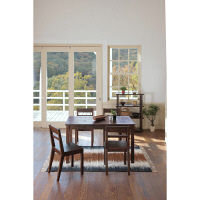 【車上渡し】 関家具 ノスタ ダイニングテーブル ヴィンテージ ダークブラウン 幅1350×奥行800×高さ730mm NS-6201 1台（直送品）