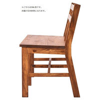 吉桂 SOME ベンチ ブラウン 幅920×奥行495×高さ760mm 1脚（直送品）