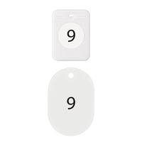 オープン工業 クロークチケット(1~20)20組 白 BF-150-WH 1箱(20組)