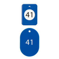 オープン工業 クロークチケット(41~60)20組 青 BF-152-BU 1箱(20組)