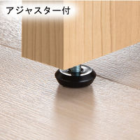 白井産業 セパルテック サイズオーダー木製デスク 浅型 ナチュラル 幅600×奥行458×高さ726mm 1台（直送品）