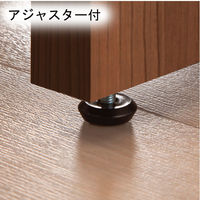 白井産業 セパルテック サイズオーダー木製デスク 浅型 ダークブラウン 幅1500×奥行458×高さ726mm 1台（直送品）