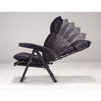 ファミリー・ライフ くつろぎのリクライニングアームチェアDX ブラック 1脚（直送品）