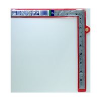 シンワ測定 曲尺厚手広巾 シルバー 1尺6寸 表裏同目 4段目盛 10456 1本