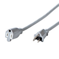 サンワサプライ 電源延長コード ホワイト 3P式/1個口/2m/RoHs指令対応/簡易パッケージ TAP-EX253-2（直送品）