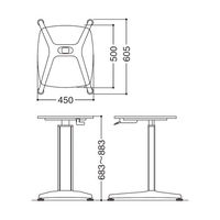 オカムラ 採血テーブル ネオウッドライト×グリーン LU11ZZ-ZD53 1台（直送品）