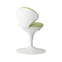 オカムラ 患者用チェア ビニール張りタイプ 肘なし 背付 円盤脚 座面回転 ミントグリーン LU16ZZ-PB22（直送品）