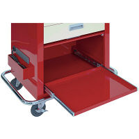 松吉医科器械 マイスコ救急カート ノーマルツートン レッド MY-4655R 1台 24-3321-00（直送品）