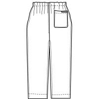 KAZEN 手術スラックス(男女兼用)ターコイズ M 155-83 1着　スクラブ（直送品）