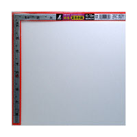 シンワ測定 曲尺角厚 シルバー 裏目盛（角目・丸目・返し目・吉凶尺・ホゾ穴測定目盛） 鶴亀 左きき用 1尺6寸/呼寸52cm 10669（直送品）