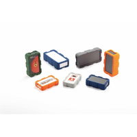 タカチ電機工業 LCT型耐衝撃シリコンカバー付プラスチックケース オフホワイト/グリーン LCT135HーNーWG 1個（直送品）