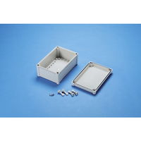 タカチ電機工業 BCAL型防水・防塵プラボックス カバー/ホワイトグレー・ボディー/ホワイトグレー BCAL191913G 1台（直送品）