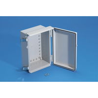 タカチ電機工業 BCAR型防水・防塵ルーフ付プラボックス カバー/透明・ボディー/ホワイトグレー BCAR162113T 1台（直送品）