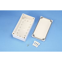 BCAS型防水・防塵プルボックス カバー/ホワイトグレー・ボディー/ホワイトグレー BCAS081308G 1台 1セット(2台)（直送品）